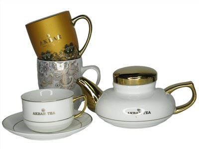 Ceramiczna filiżanka do herbaty i spodek