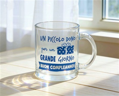 Kubek szklany z nadrukiem o pojemności 11 uncji