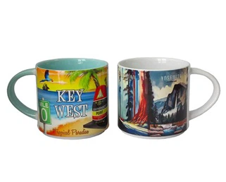 Kubek ceramiczny z szerokimi ustami
