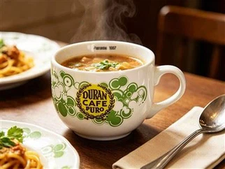 Duży ceramiczny kubek na zupę