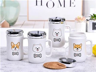 Ceramiczny kubek z lustrem